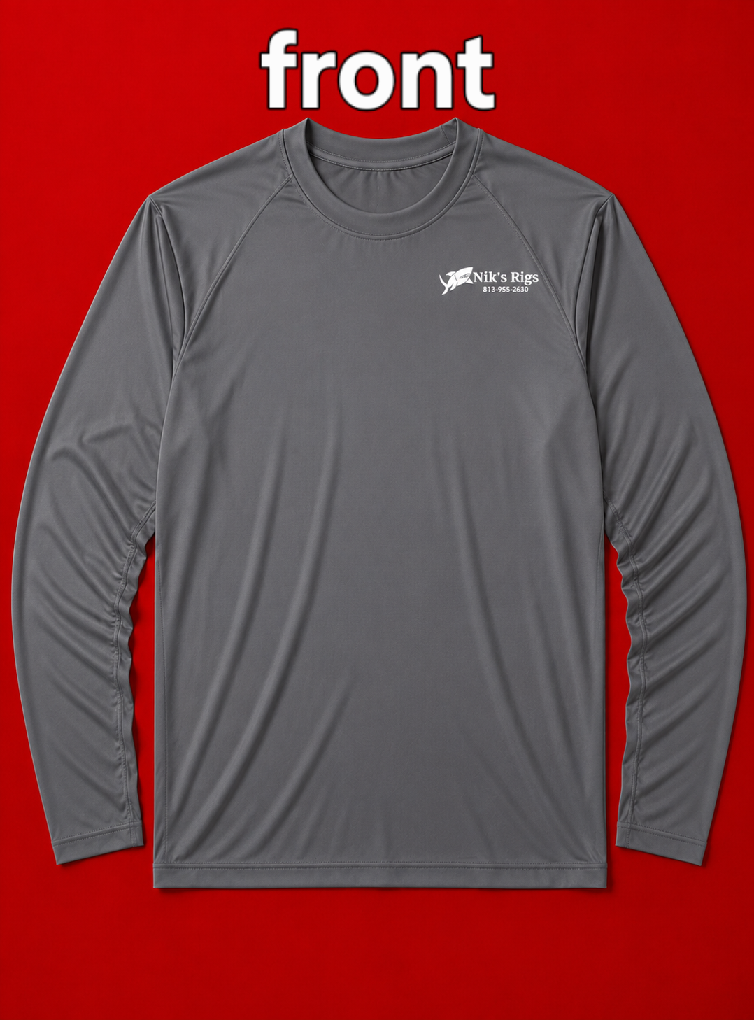 SIZE LARGE - niksrigs long sleeve dry fit