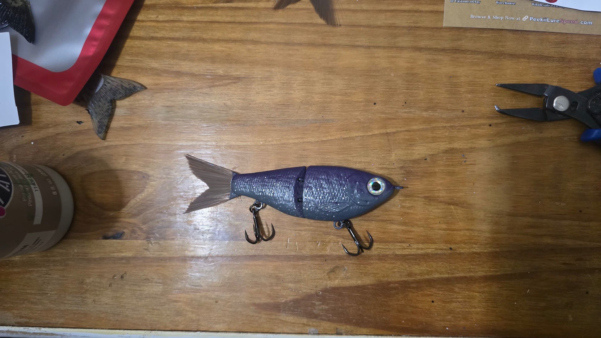 4 inch purple prowler glide bait