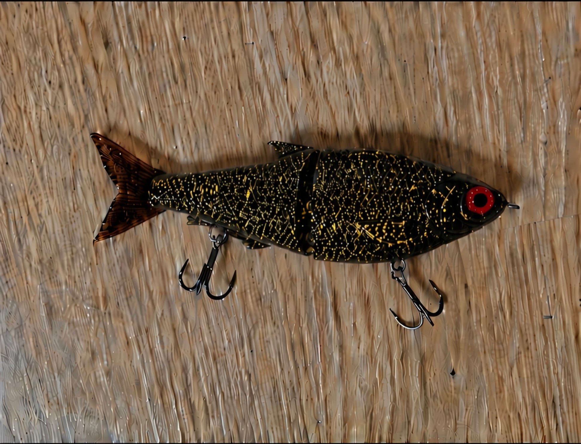 6.5 inch gold splatter glide bait