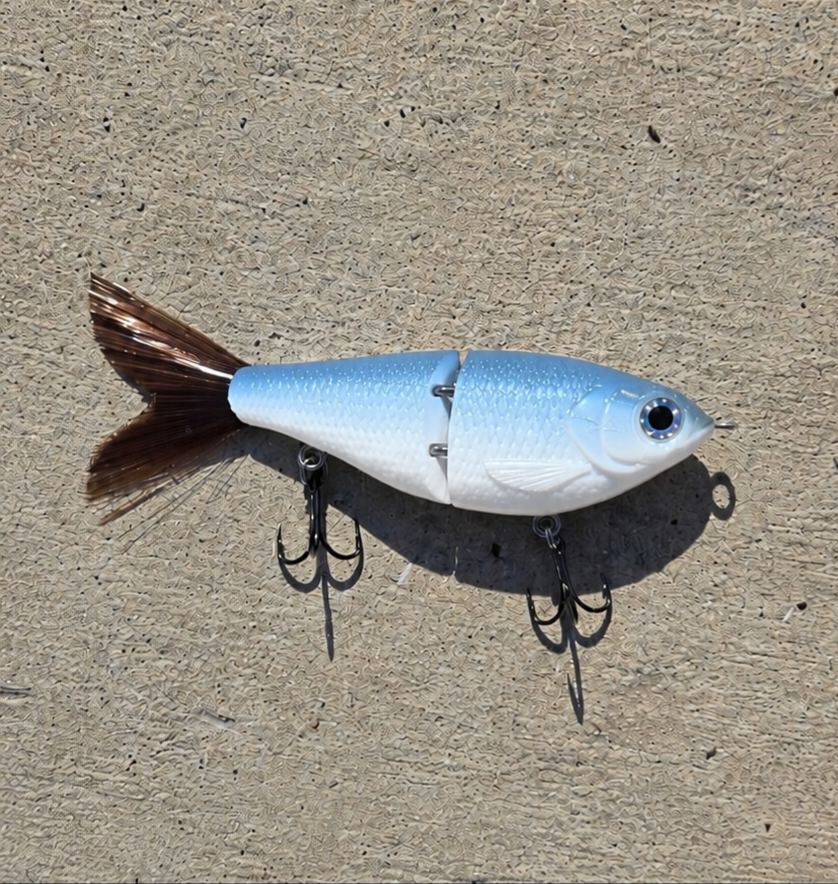 4 inch glacier shad glide bait