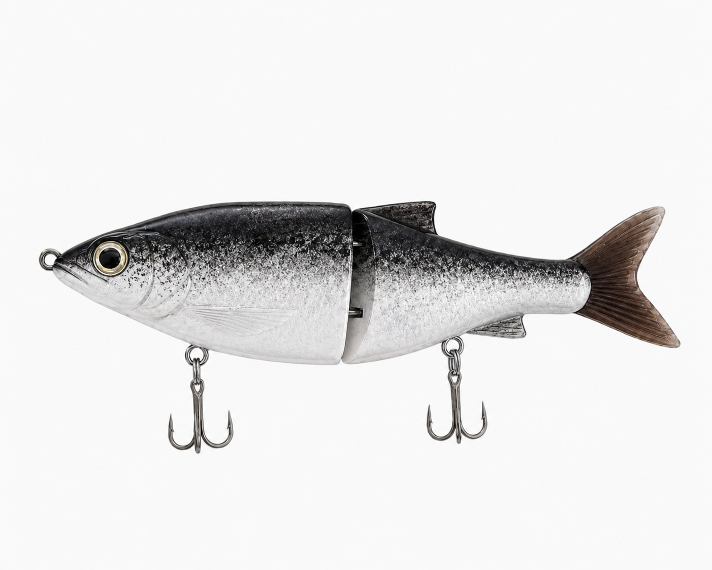 5 inch black mullet glide bait