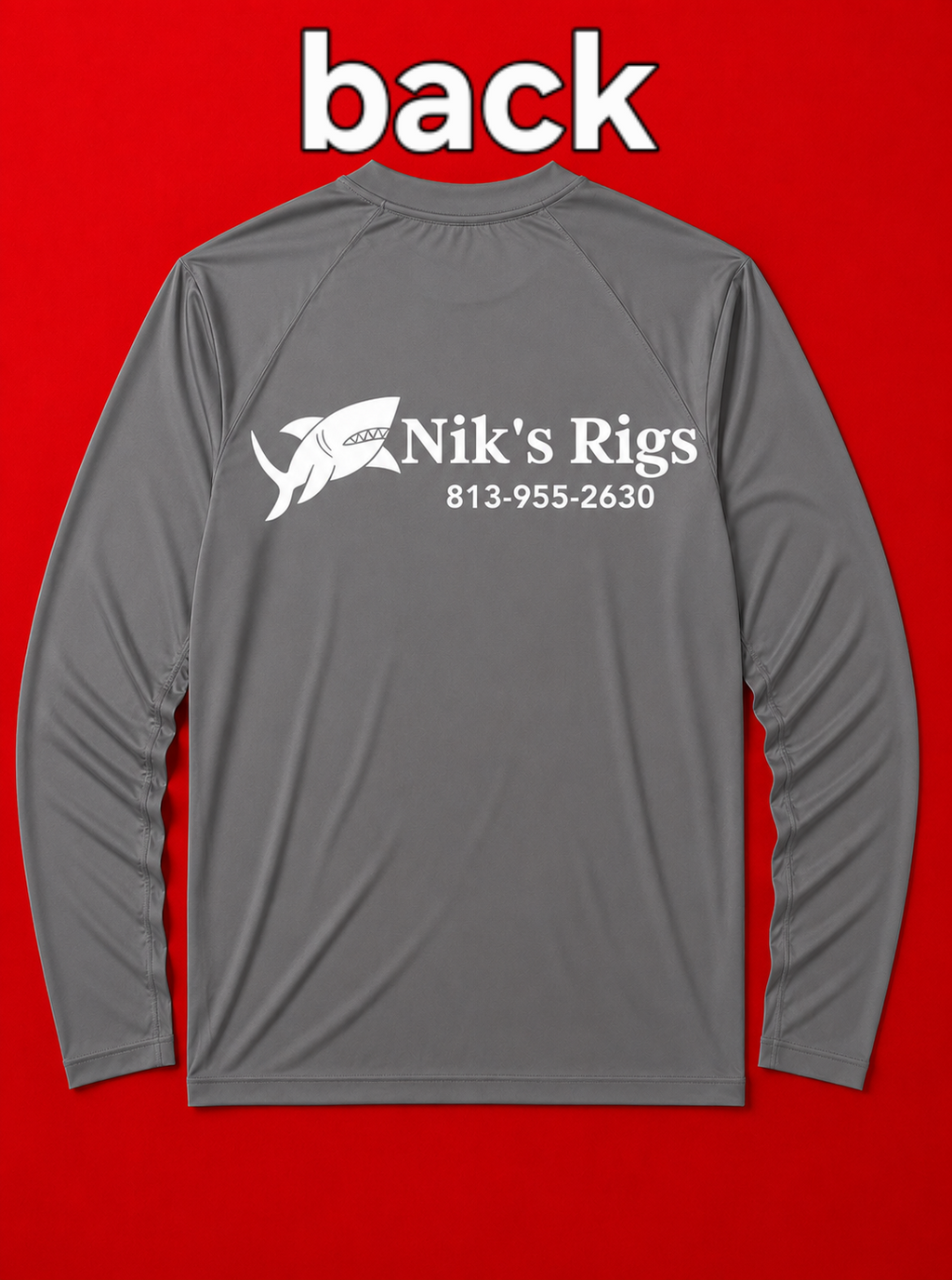 SIZE LARGE - niksrigs long sleeve dry fit
