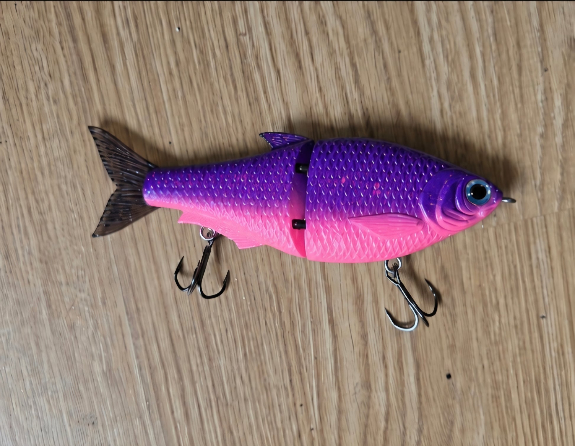 6.5 inch lavender mullet glide bait