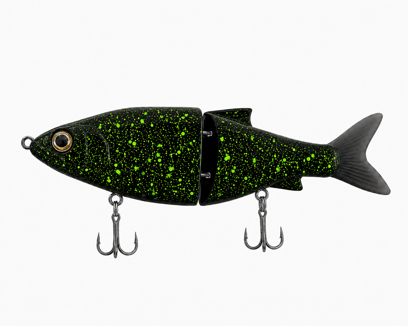 5 inch green splatter glide bait