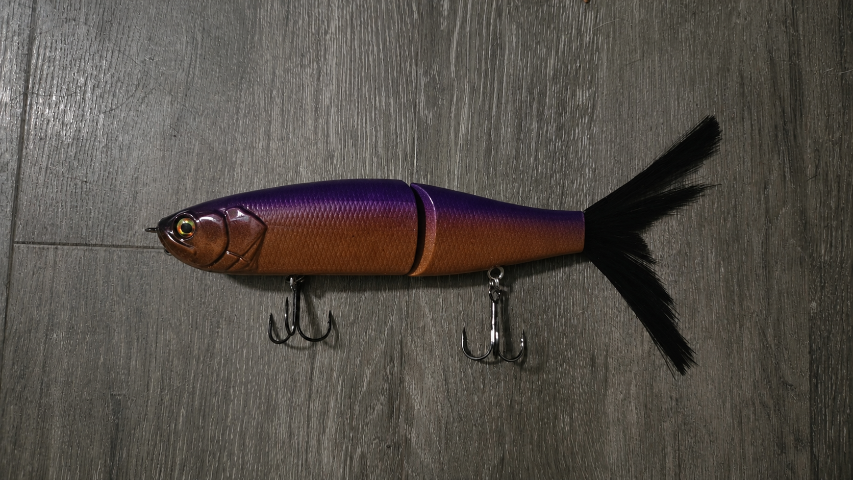 9 inch ladyfish glide bait "peanut butter and jelly"