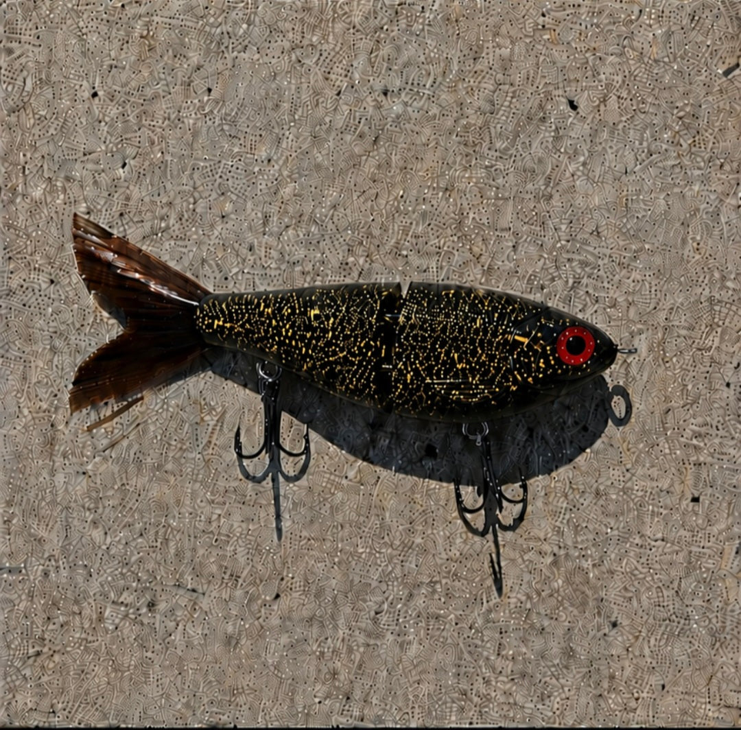 4 inch gold splatter glide bait