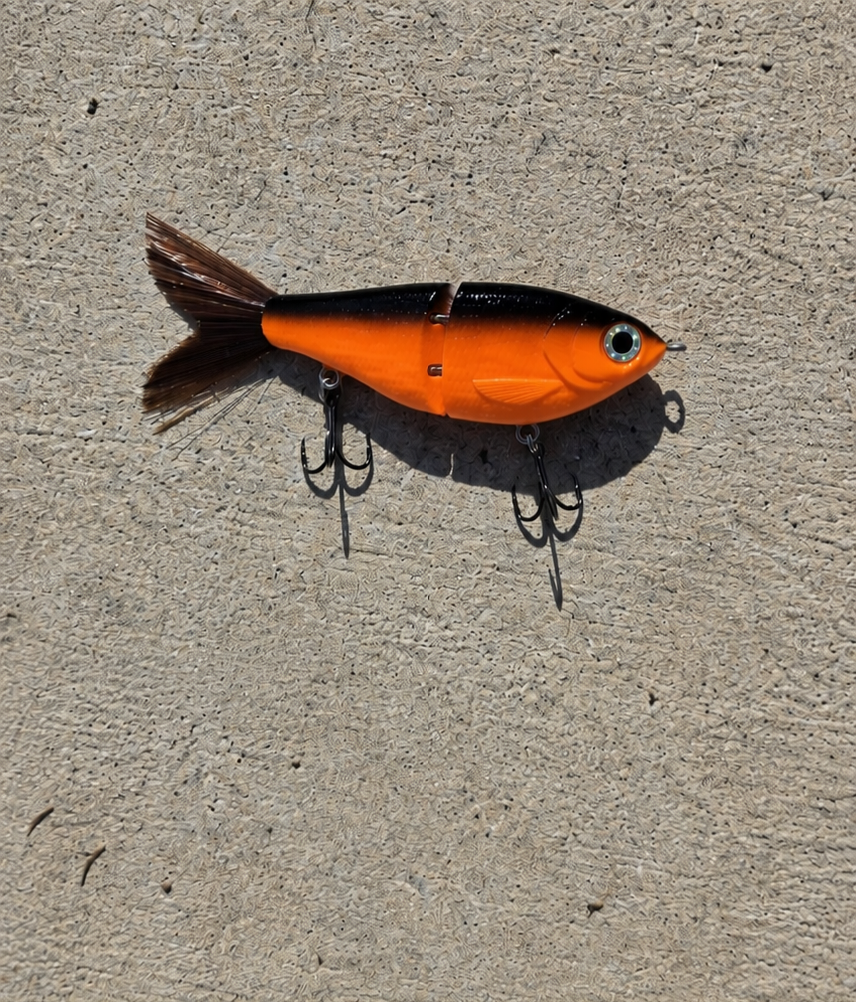 4 inch pumpkin glide bait