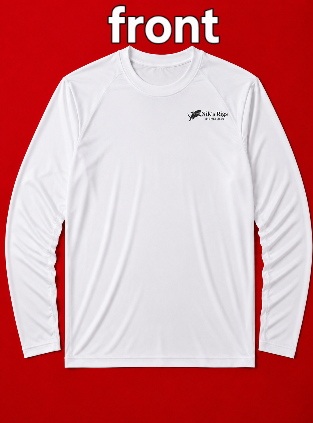 SIZE EXTRA SMALL- niksrigs long sleeve dry fit