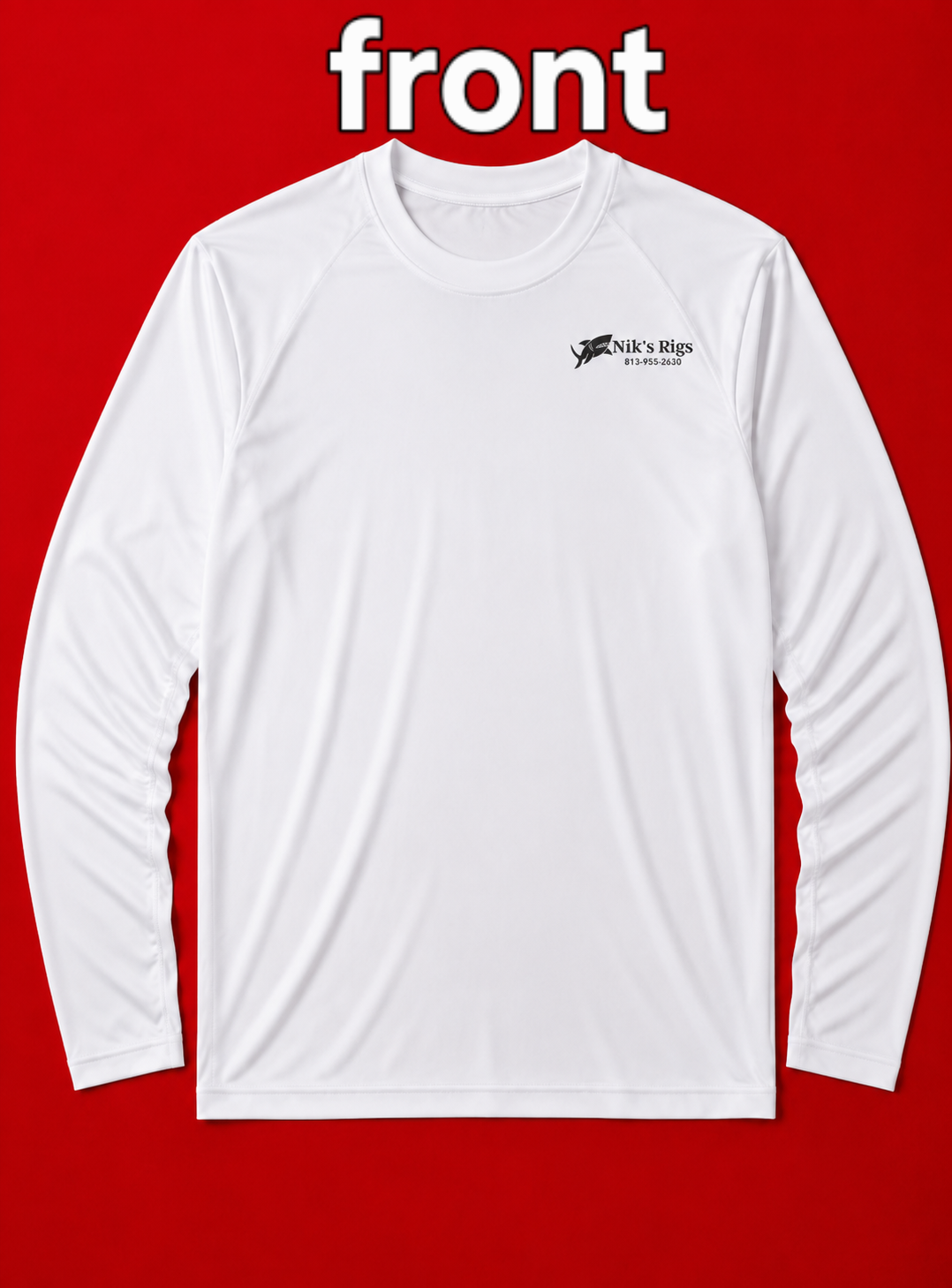 SIZE EXTRA SMALL- niksrigs long sleeve dry fit