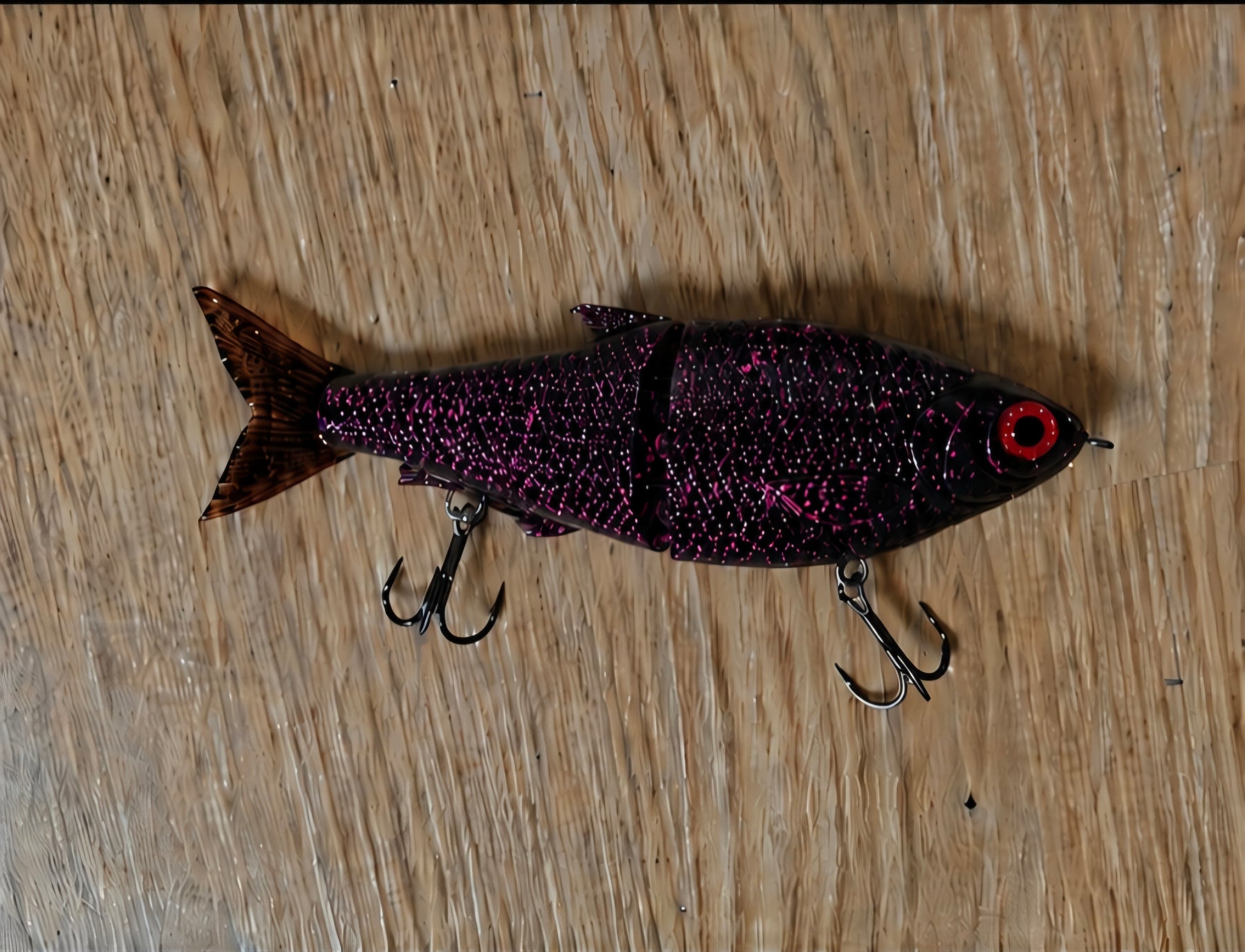 6.5 inch pink splatter glide bait