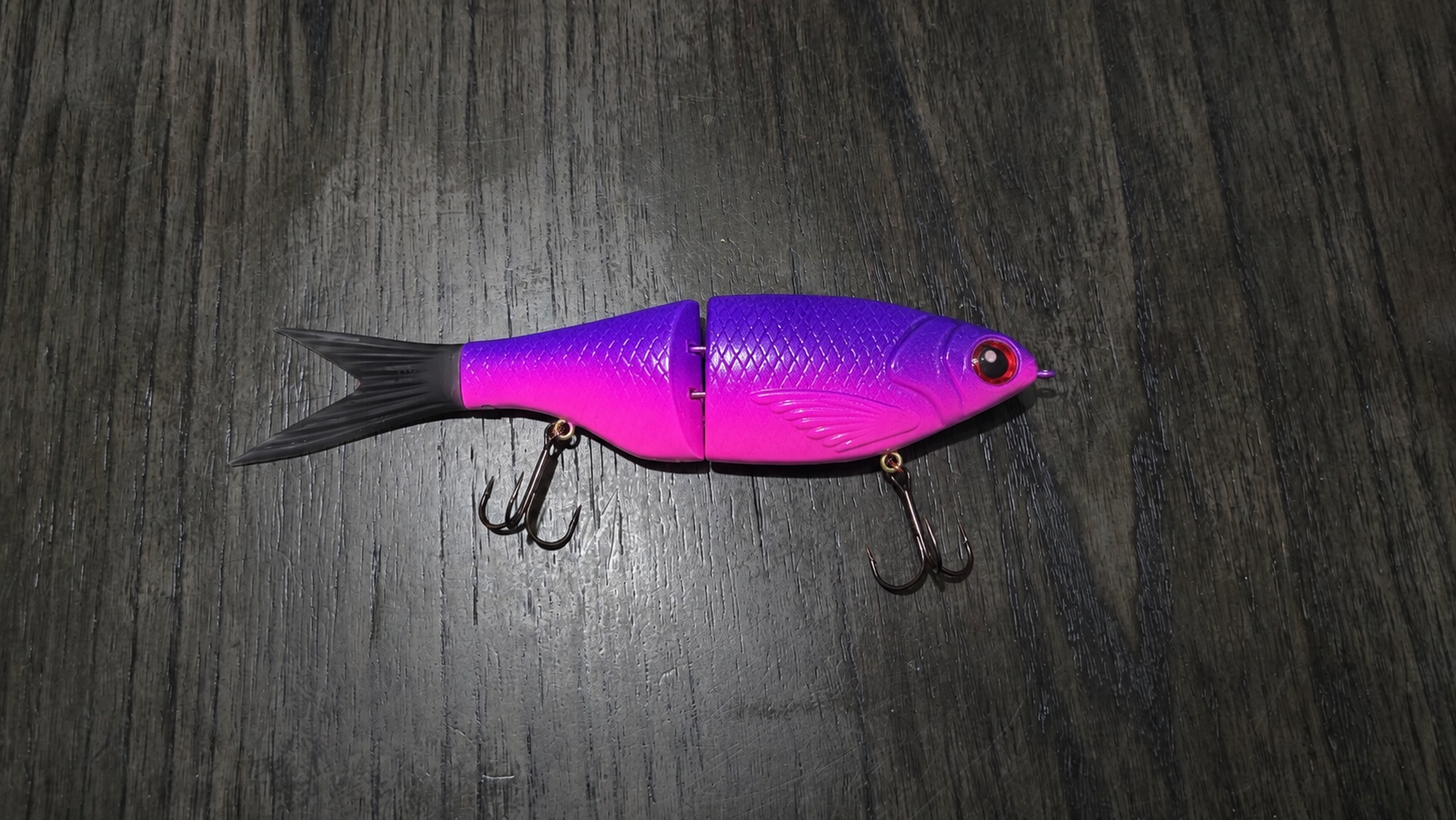 8.5 inch lavender mullet glide bait