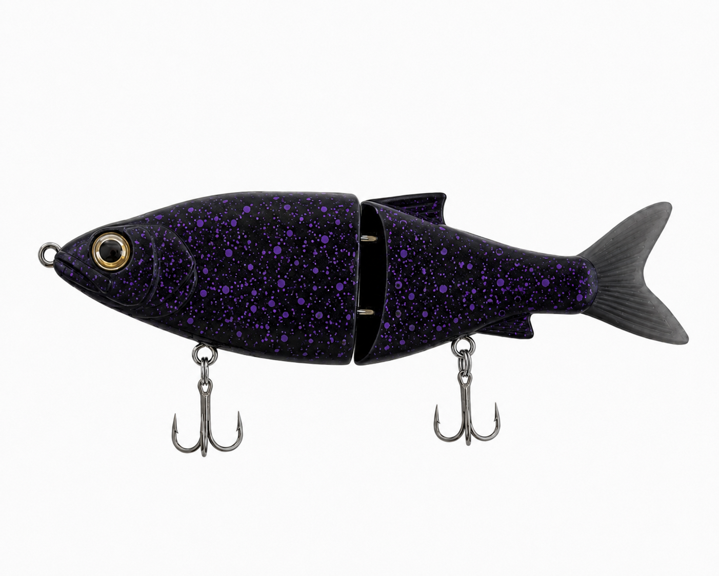 5 inch purple splatter glide bait