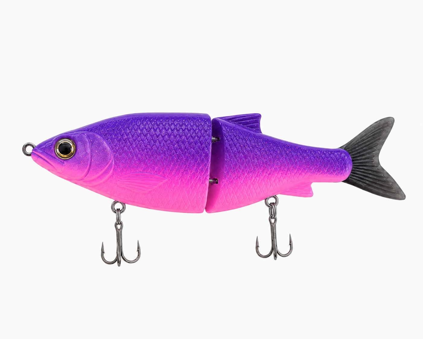 5 inch lavender mullet glide bait