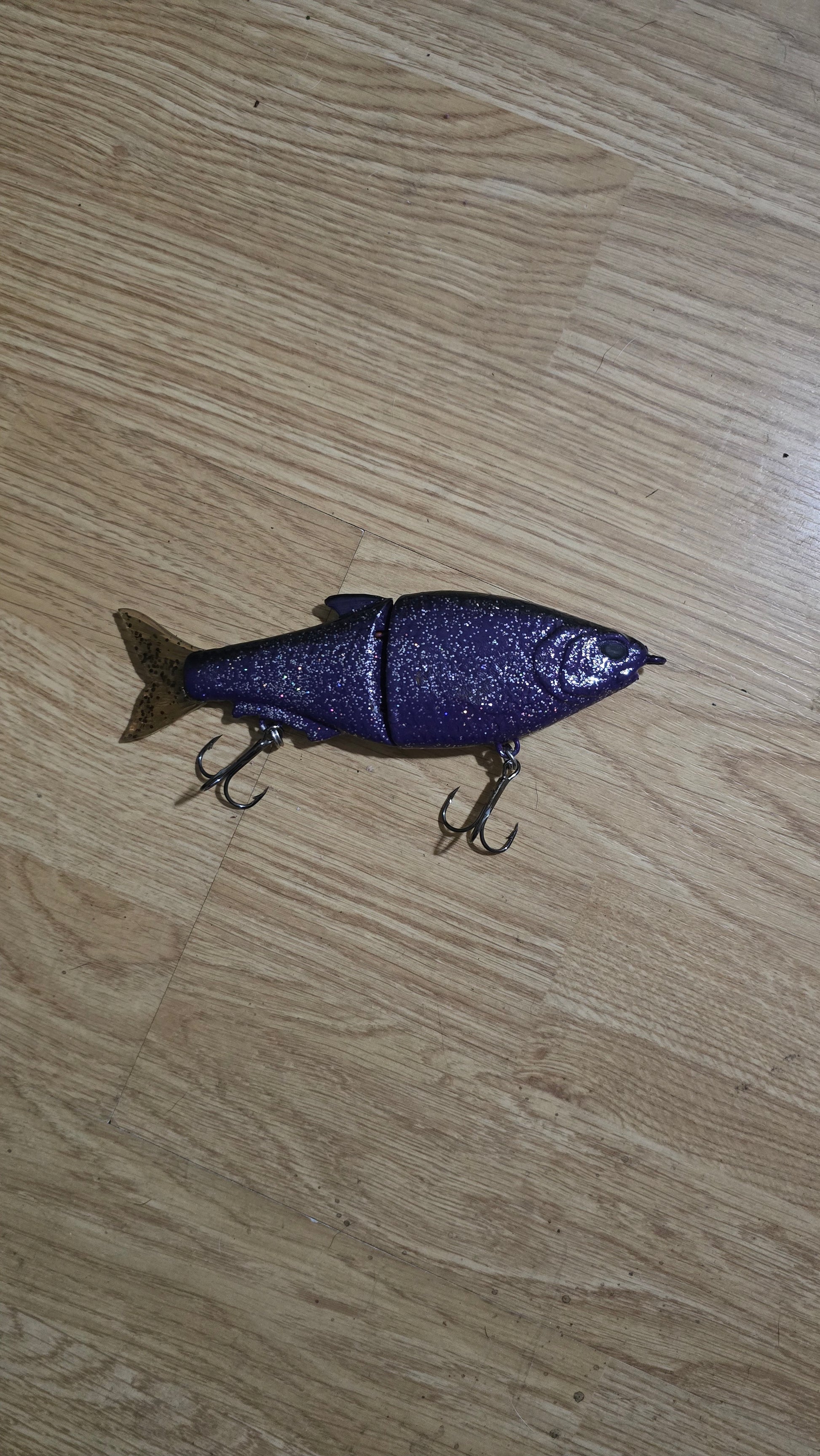 6.5 inch purple rain glide bait