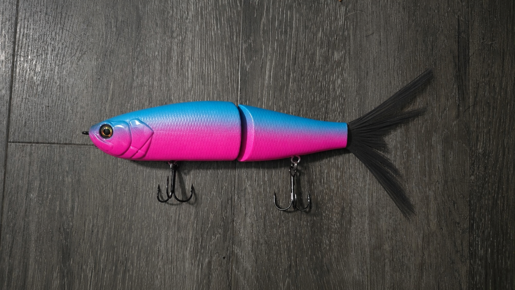 9 inch ladyfish glide bait "cotton candy"
