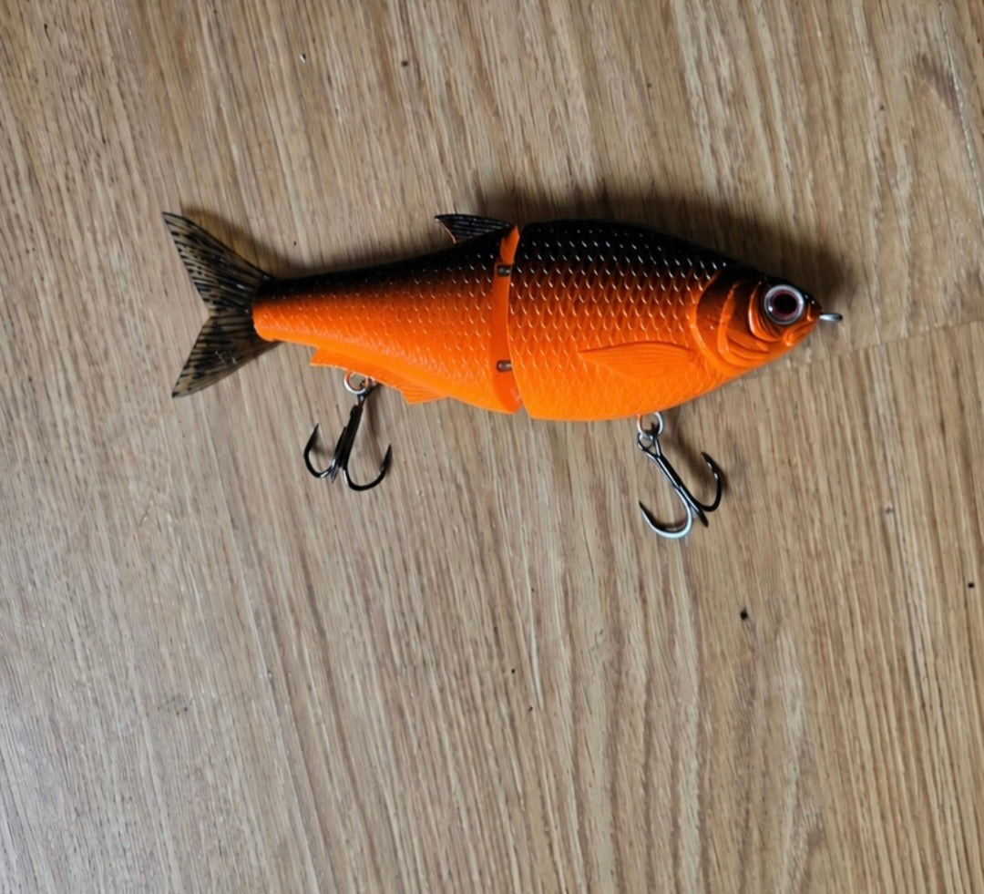 6.5 inch pumpkin glide bait