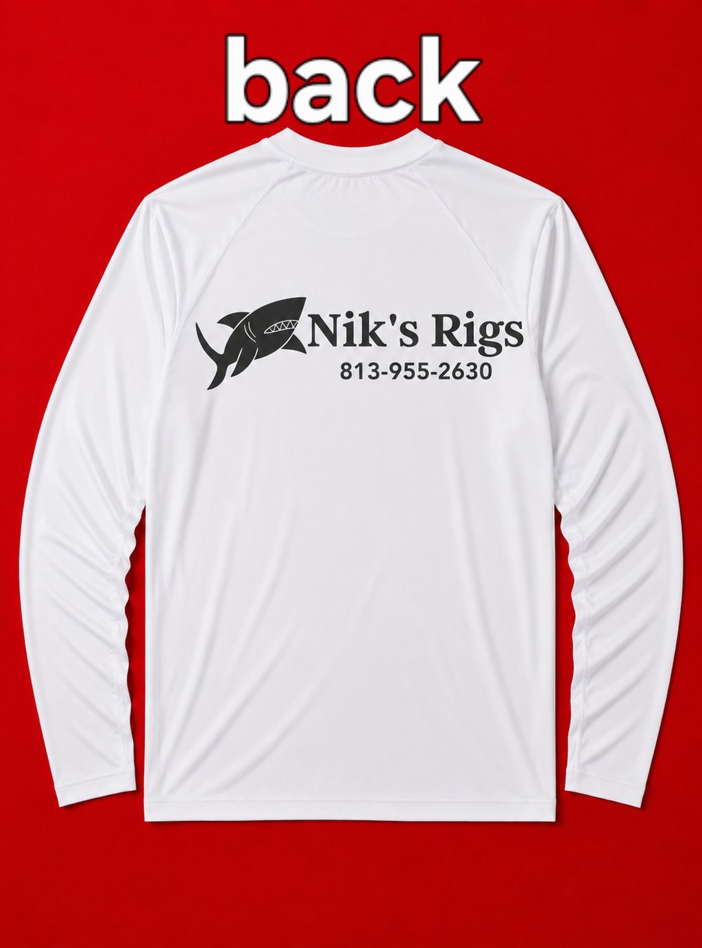 SIZE EXTRA SMALL- niksrigs long sleeve dry fit