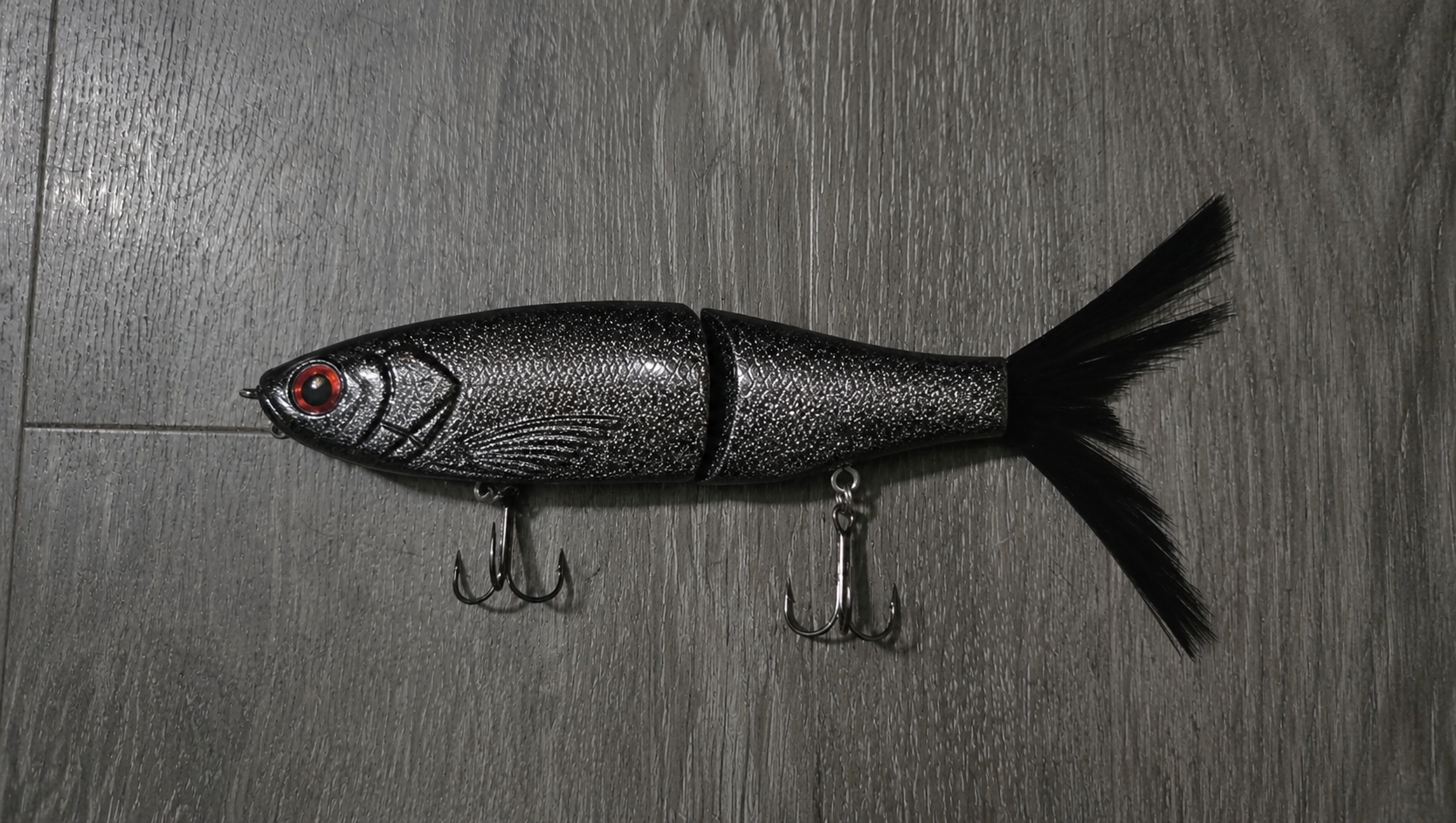 9 inch ladyfish glide bait "starlight shad"