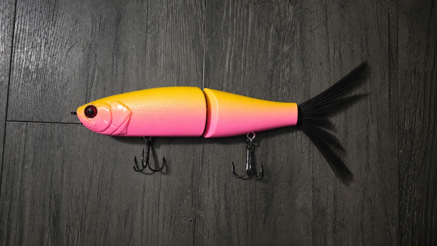 9 inch ladyfish glide bait "pink lemonade"