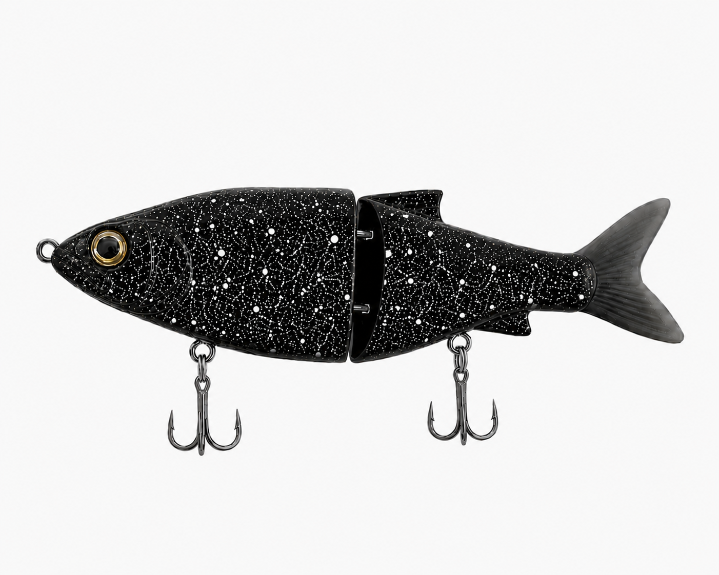 5 inch White splatter glide bait